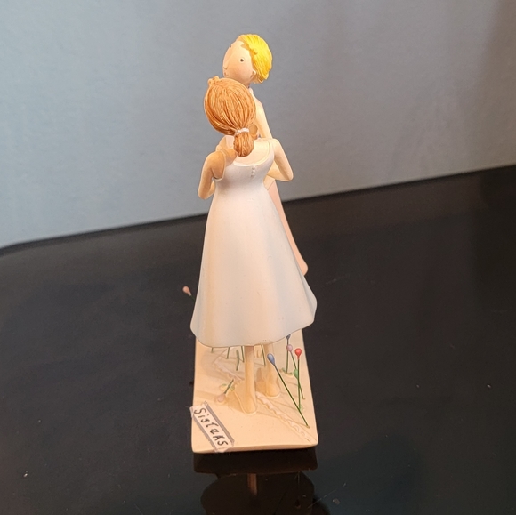 Sisters Figurine Table Top Pink and Blue By Claire Stoner 2004 - Picture 4 of 9